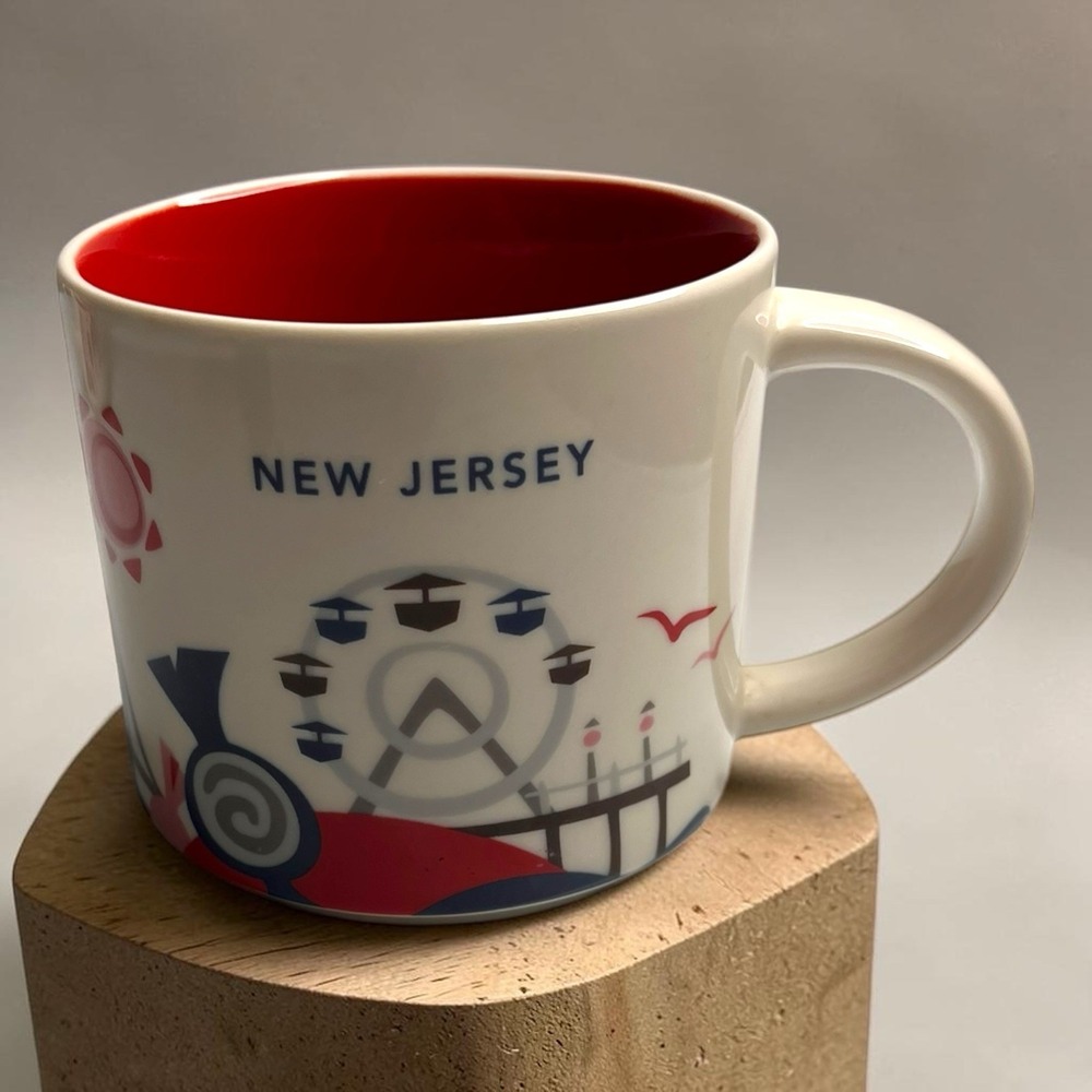Starbucks New Jersey NJ State You are Here Series Coffee Tea Mug Cup  14oz